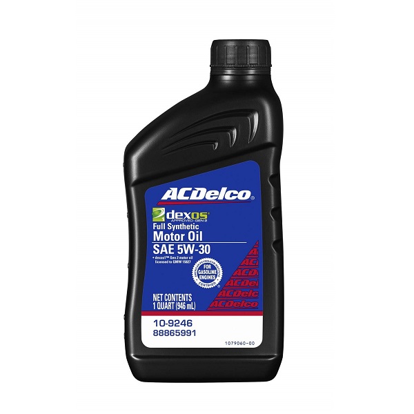 ACDelco 10-9246 Dexos 5W-20 Full Synthetic Motor Oil, 1 Quart - WesNew ...